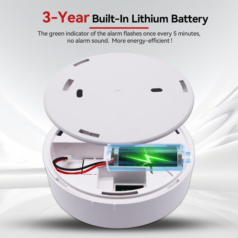 UL Tuya Temperature Smoke Detector Kitchen Safe CO Fire Alarm System Alarm Sensor