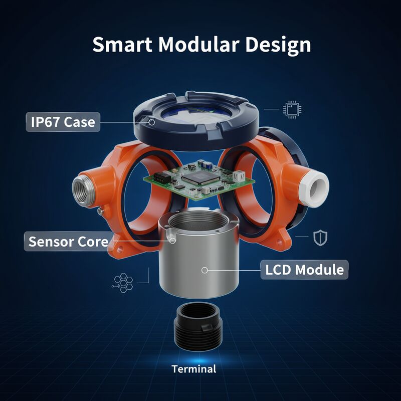 GTQ-BS03 Fixed Gas Detector – Industrial Combustible & Toxic Gas Monitor with 4-20mA/RS485 Output & IP67 Rating